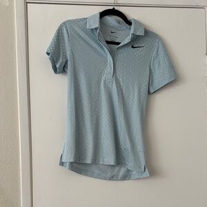 Nike Women's Sky Blue Button Down Shirt